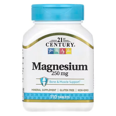 21st Century, Magnesium, 250 mg, 110 Tablets